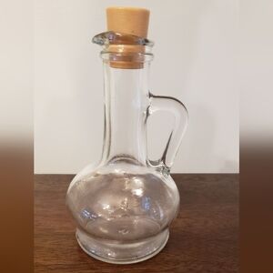 Glass Oil Cruet with Plastic Stopper